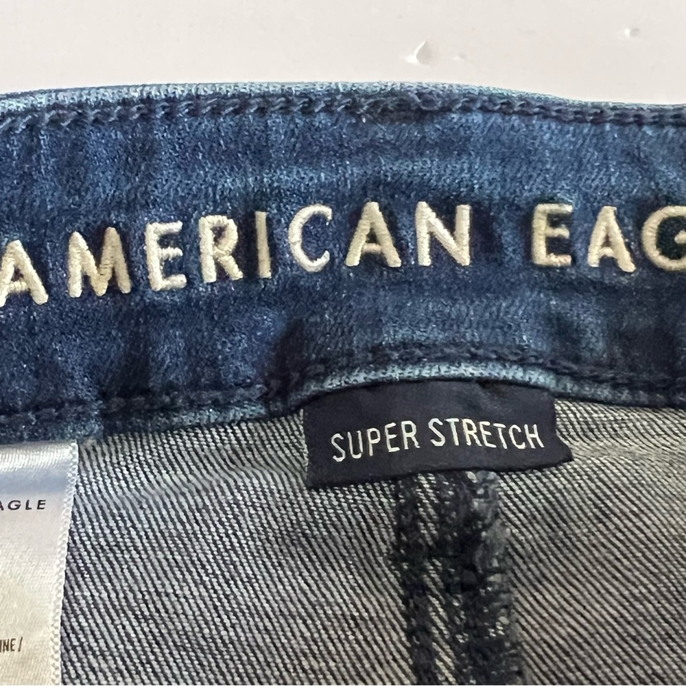 American Eagle Hi Rise Sailor Denim Jean Shorts Size 2 - Picture 5 of 9